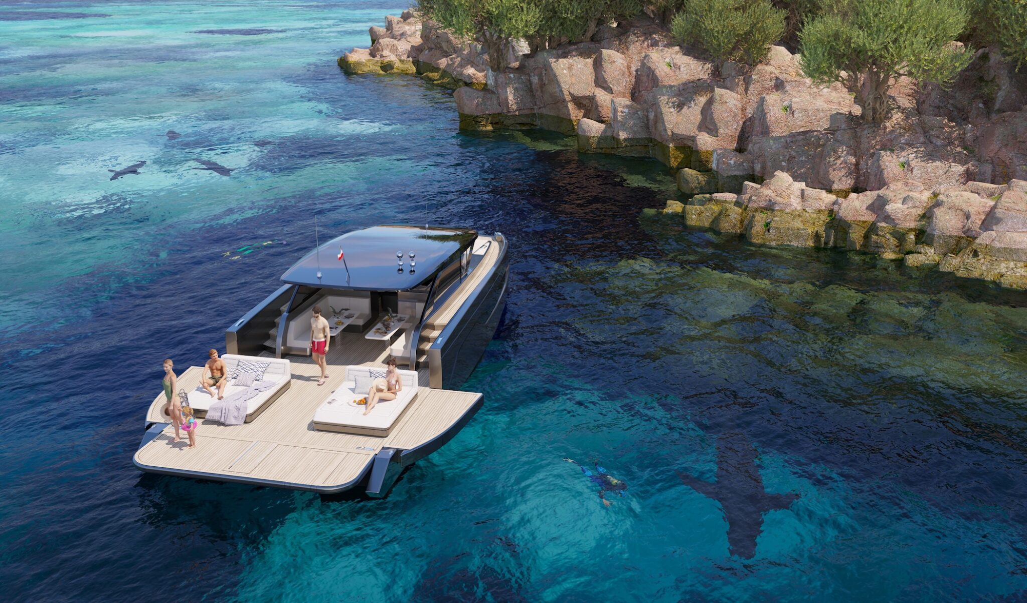 Flibs 2022 Sunreef Yachts Revealed A New Model 55 Open Sunreef Power Yacht Interior Society 